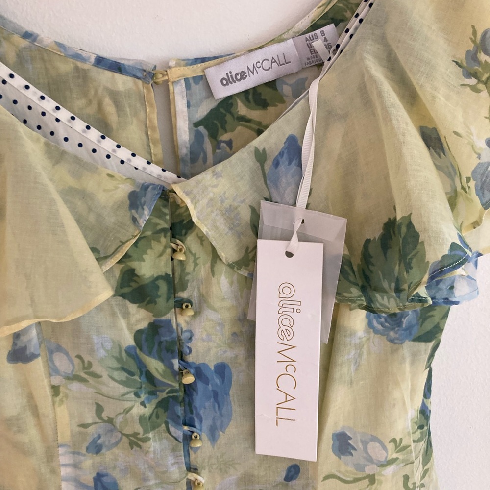 Alice McCall Yellow Floral Off-Shoulder Maxi Dress - Picture 5 of 11